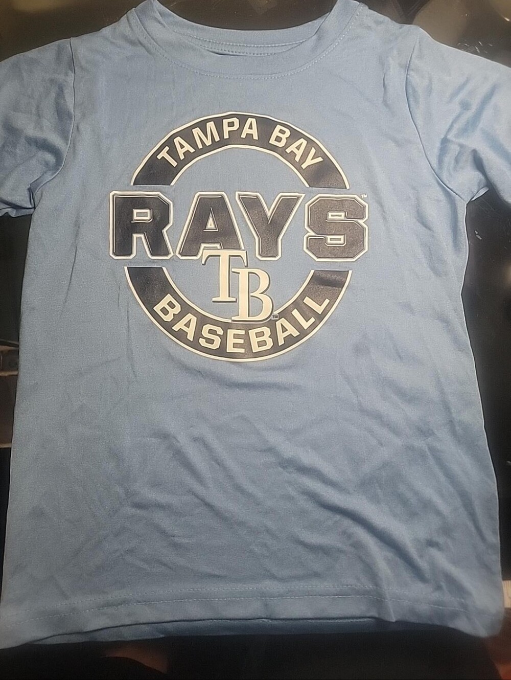 NWT Tampa Bay Rays MLB Boys XS 4/5 Blue T-Shirt